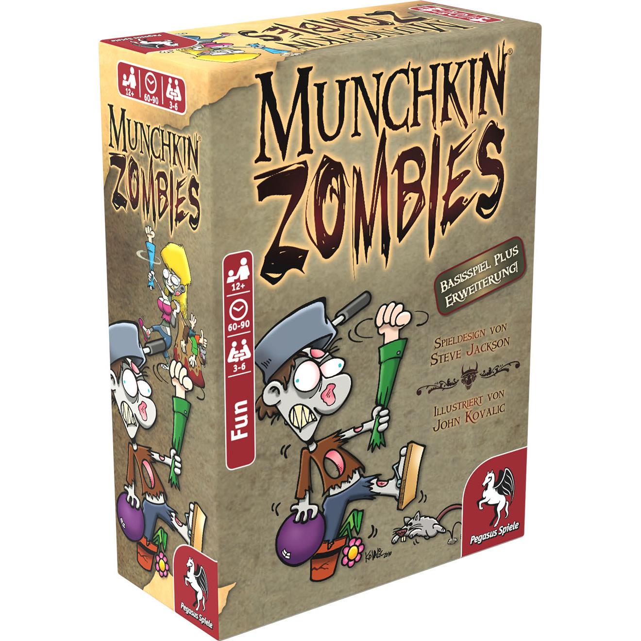 Pegasus Munchkin Zombies 1+2 (Deutsch, 3 - 6 Spieler) (17138G)