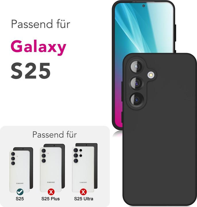 Produktbild Nalia Phoenix - Abwischbare Flüssigsilikon Hülle - Easy Clean Liquid Silicone Cover (Samsung Galaxy S25)