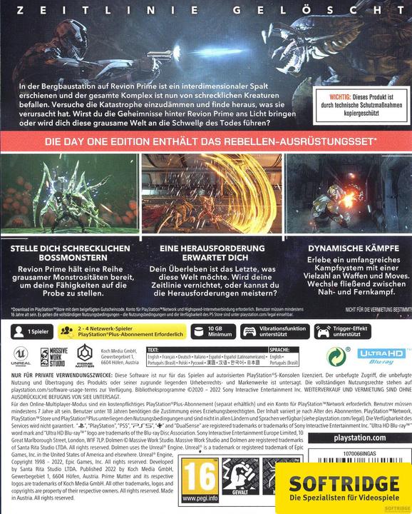 Actual product image Dolmen Day One Edition (PS5) (PS5, DE)