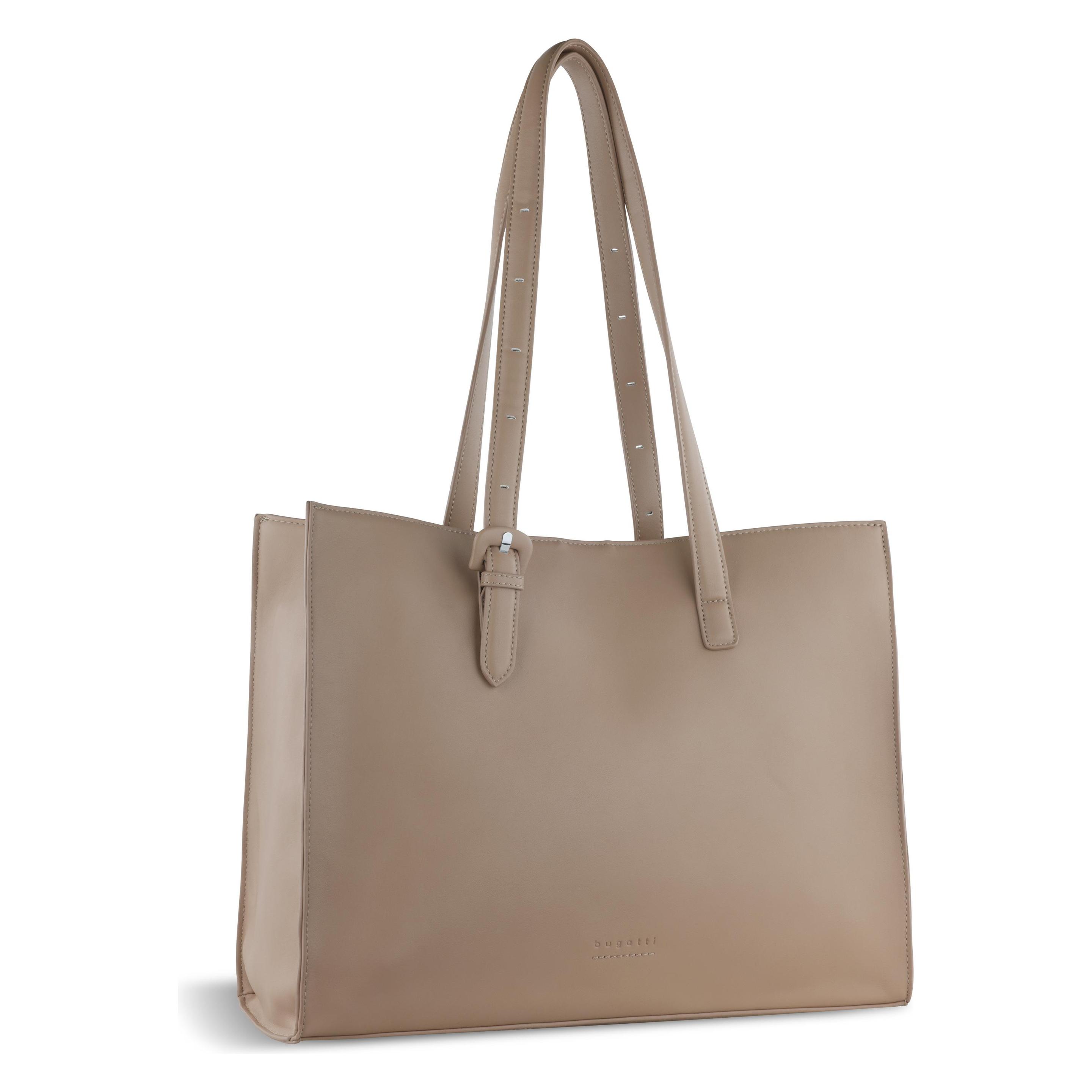Bugatti, Damen, Tasche, Luna Shopper Tasche 40 Cm Laptopfach, Beige