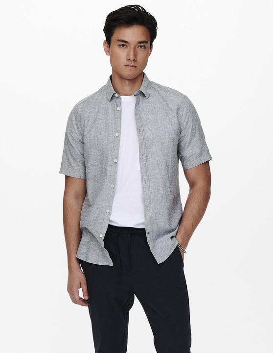 Produktbild Only & Sons Leinen Kurzarmhemd (XS)