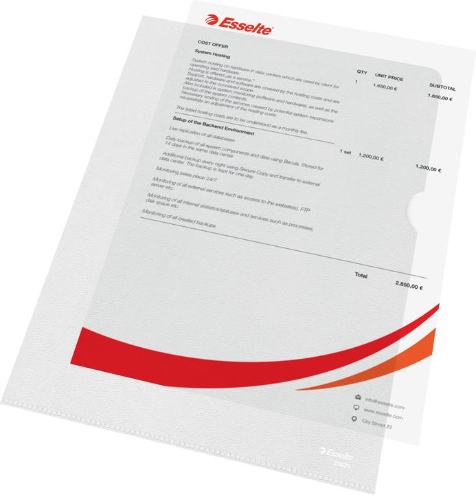 Produktbild Leitz SICHTHUELLE A4 PVC 0,12 1P=100 (A4, 100x)