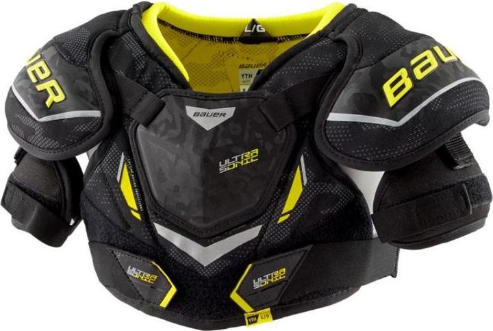 Bauer Ultrasonic Jr Hockey-Schulterpolster (L, M, S, Protektorenshorts)