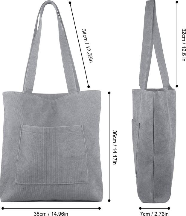 Produktbild Only-Bags.Store Kordeltasche Umhängetasche mit Reissverschluss, Umhängetaschen Handtasche Shopper Tasche
