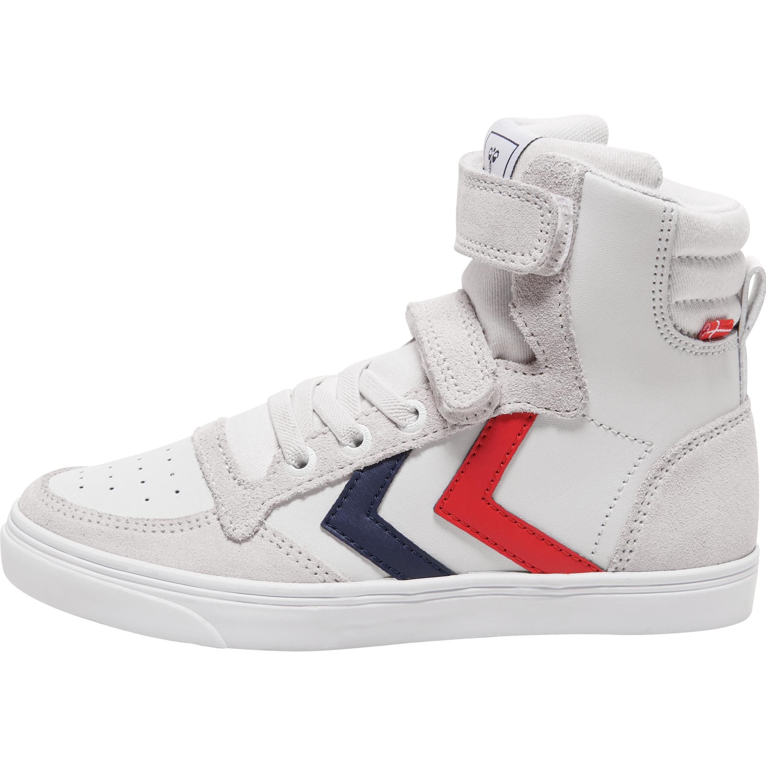 hummel, Unisex, Sneaker, Slimmer Stadil Leather High JR, Weiss, (34)