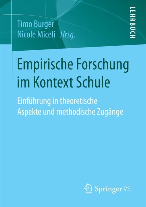 Produktbild Empirische Forschung im Kontext Schule (Deutsch, 2016)