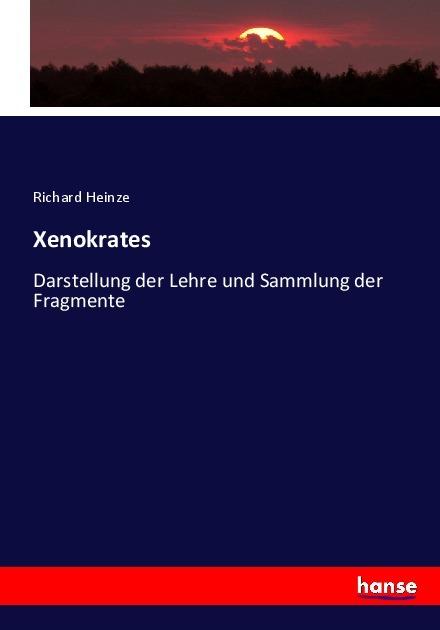 Produktbild Xenokrates (Deutsch, Richard Heinze, 2017)