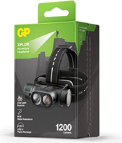 Actual product image GP Batteries GP XPLOR Headlamp, PHR19 (1200 lm)
