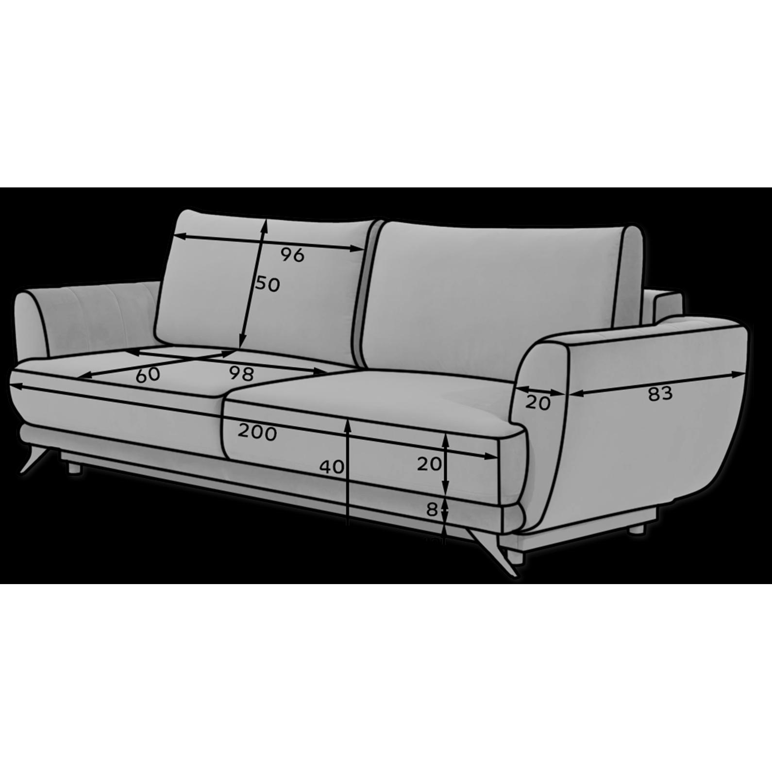 Thumbnail - ELTAP, Sofa, Megis (3-Sitzer, Bettsofa)