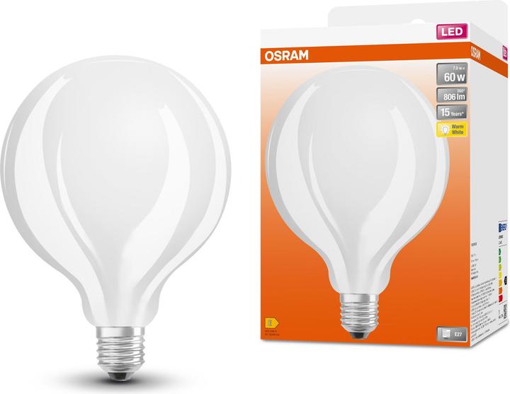 Actual product image Osram Led Retrofit Classic Globe125 (E27, 806 lm, 1x)