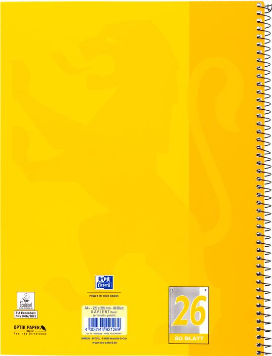 Produktbild Oxford Collegeblock (A4+, Kariert, Weicher Einband)