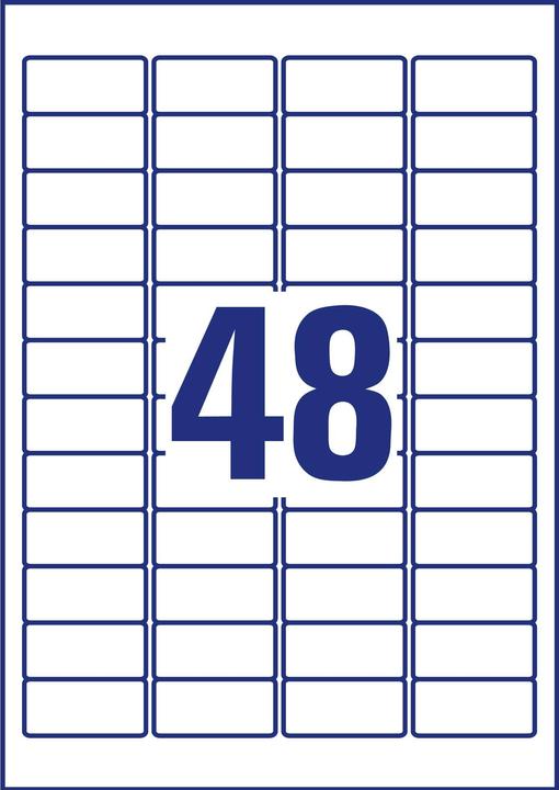 Image du produit Avery Universal-Etiketten L4736REV-100 45.7 x 21.2 mm