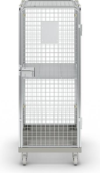 Actual product image kaiserkraft Anti-theft container with steel roller plate (500 kg)