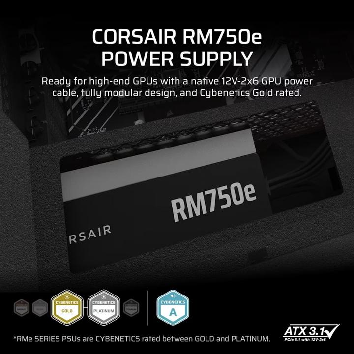 Image du produit Corsair RM750e (750 W)