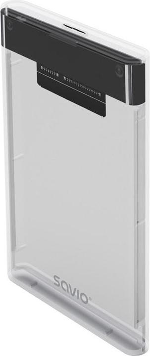 Productafbeelding Savio 2,5 externe HDD/SSD-behuizing USB 3.0 transparant AK-66 (2.5")