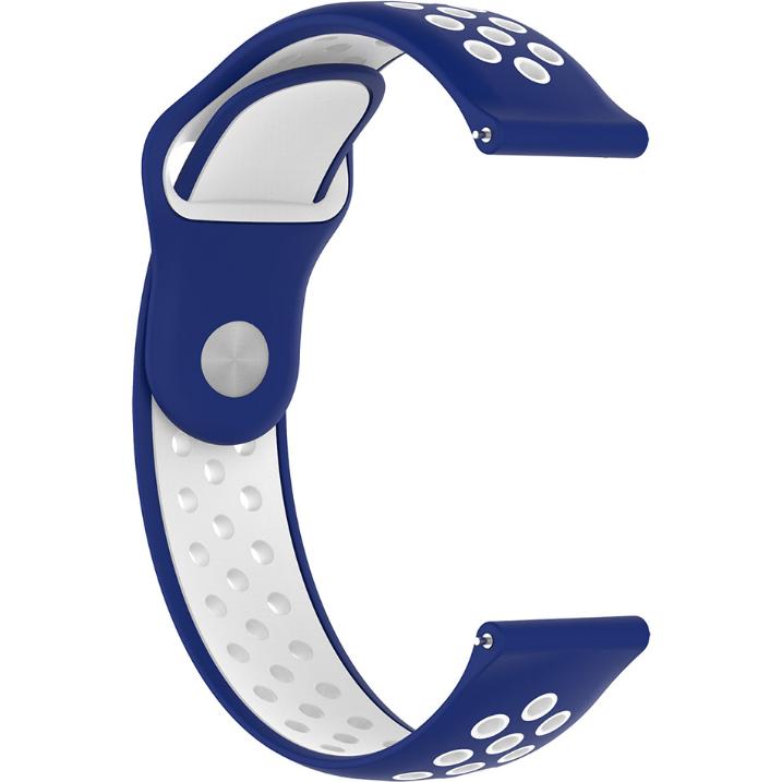 Thumbnail - Strap-it Sportarmband (Silikon, Unite), Uhrenarmband, Mehrfarbig, Blau, Weiss