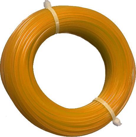 Produktbild Norka Trimmerschnur Ø2,4mm - 35m - Orange (Rasentrimmer, Trimmerfaden + Fadenspule)