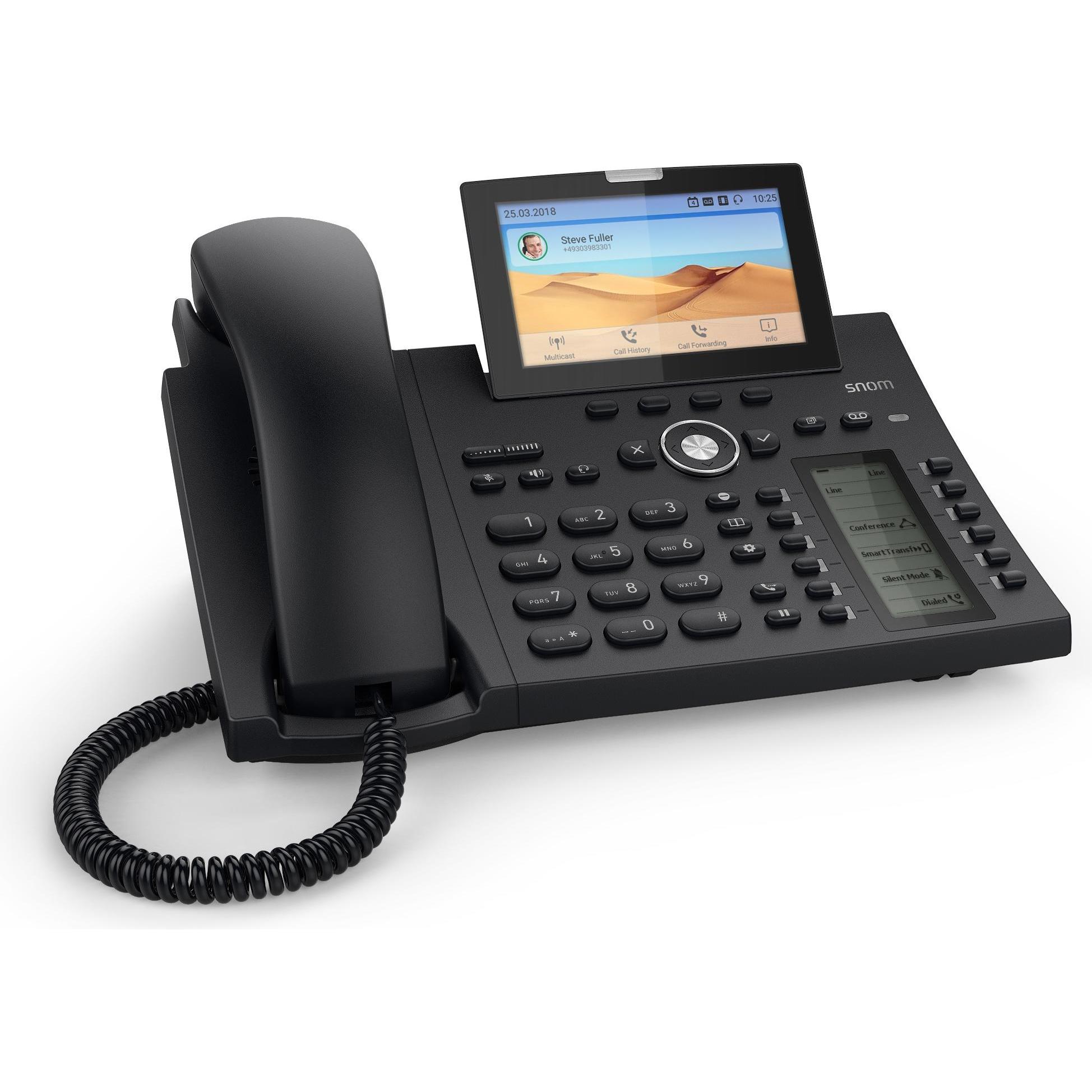 Snom D385, Telefon, Schwarz