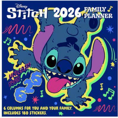 Pyramid Lilo & Stitch Calendar Family Planner w/Stickers 2026