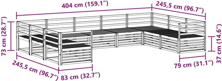Produktbild vidaXL Outdoor-Sofa