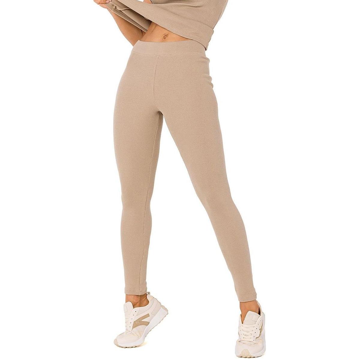 Made of Emotion, Damen, Hosen, Leggings Moe, Beige, (L)