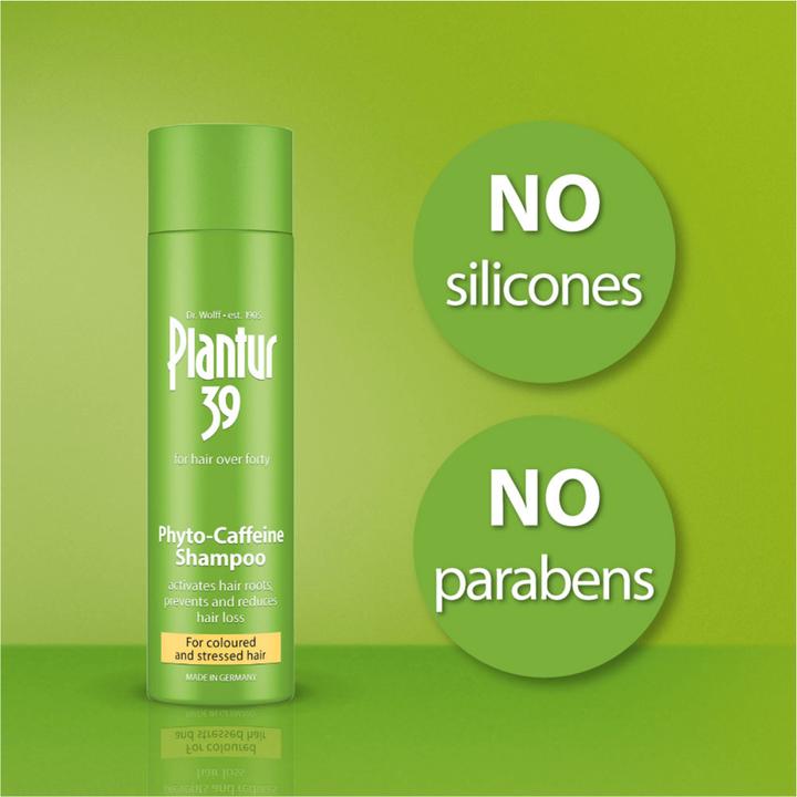 Produktbild Plantur 39 Coffein-Shampoo speziell für coloriertes und strapaziertes Haar (250 ml, Flüssiges Shampoo)