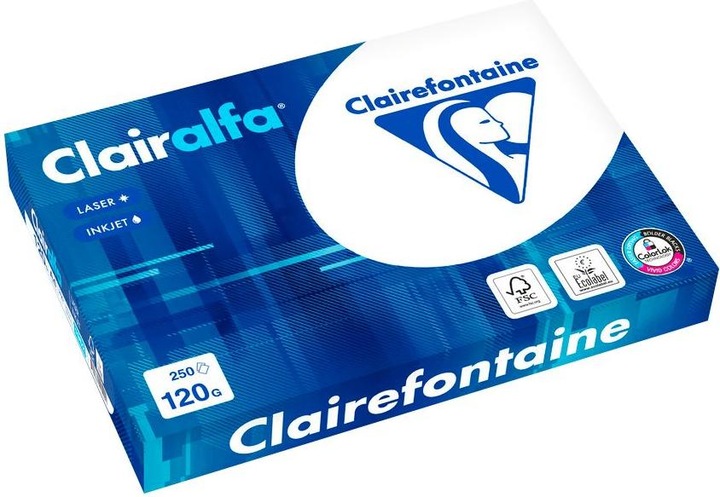 Actual product image Clairefontaine Clairalfa (120 g/m², 250 x, A4)