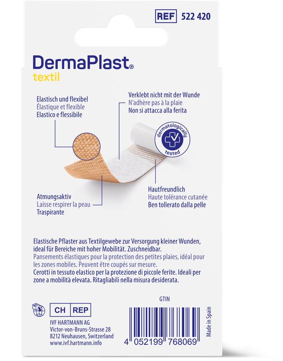 Produktbild DermaPlast Textil Pflaster (10 x)