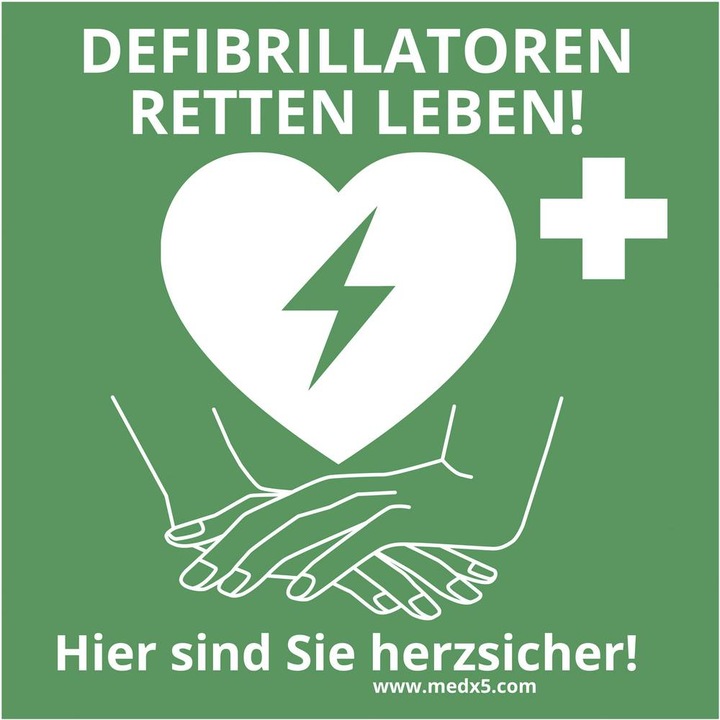 Produktbild MedX5 Defibrillator AED-Standortaufkleber (Erste Hilfe Set Zubehör)