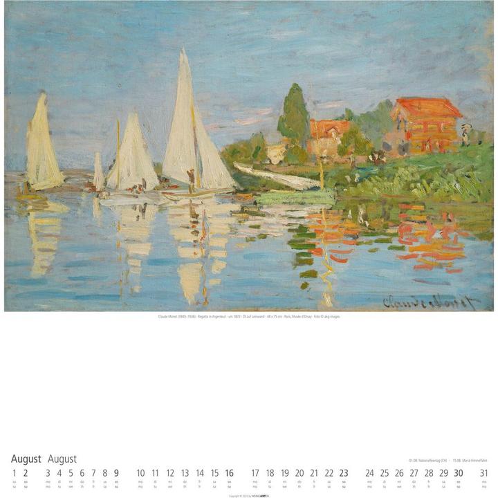 Produktbild Claude Monet Kalender 2026 (46 x 55 cm)