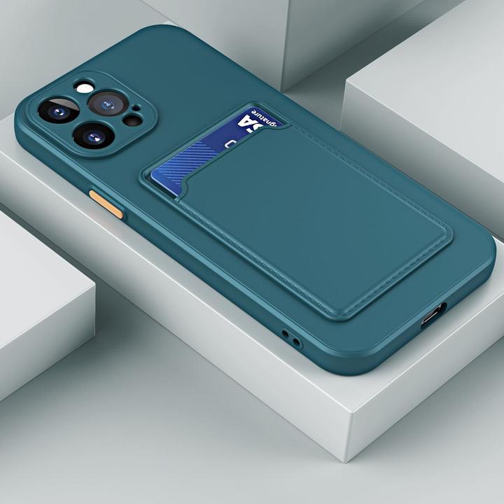 Produktbild König Design Schutz Handy Hülle für Apple iPhone 15 Pro Max Case Back Cover Etuis Kartenfach (Apple iPhone 15 Pro Max)