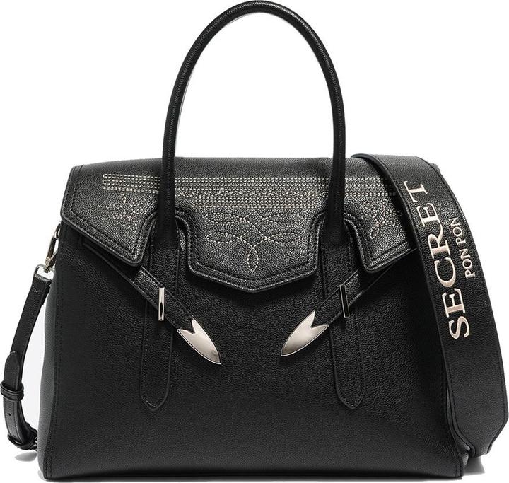 Immagine prodotto Secret Pon Pon Damen Handtasche - Modell Emberyn - 100% Polyurethan - 38.0 X 26.0 X 15.0 Cm