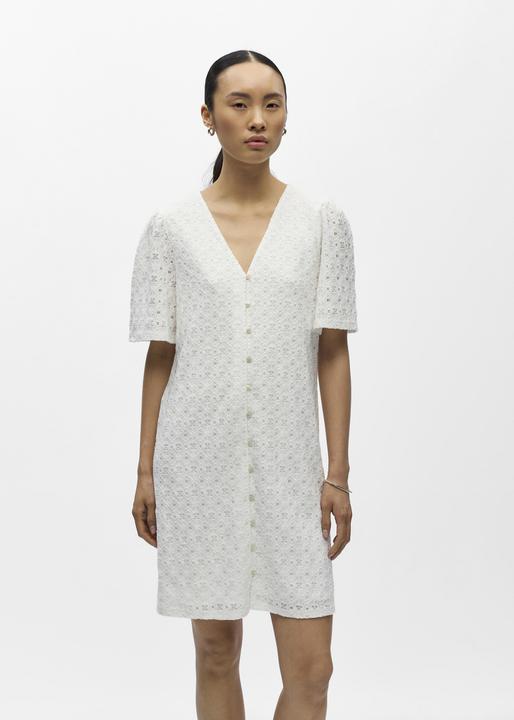 Image du produit Object Strukturiertes V-Ausschnitt Midikleid (M)