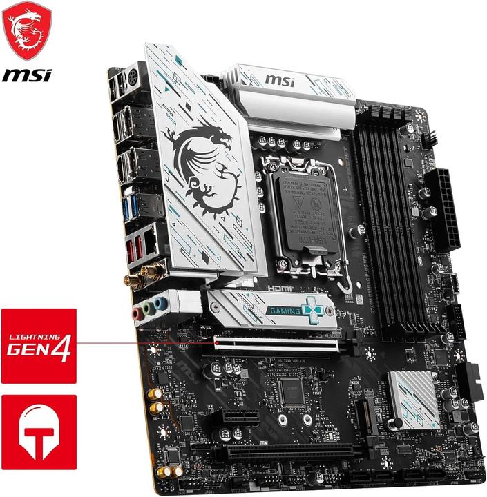 Productafbeelding MSI MAG Gaming Plus Wifi B760,S1700,mATX,DDR5 (LGA 1700, Intel B760, mATX)