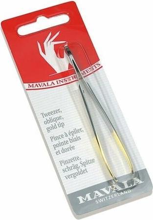 Image du produit Mavala Pince à épiler oblique à pointe dorée