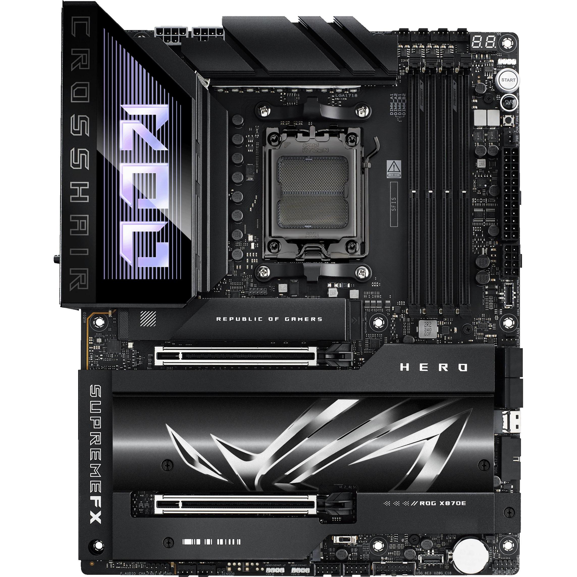 ASUS Rog Crosshair X870e Hero (AM5, AMD X870E, ATX), Mainboard