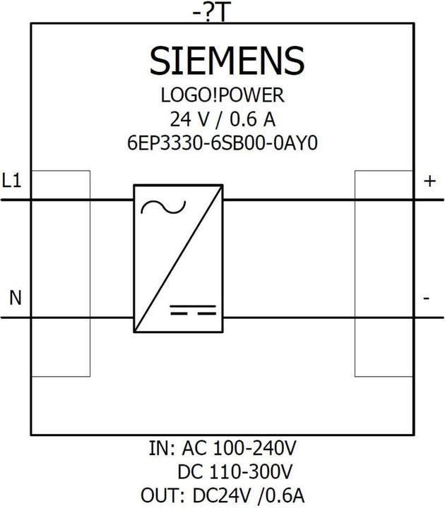 Image du produit Siemens LOGO!POWER 24 V / 0.6A