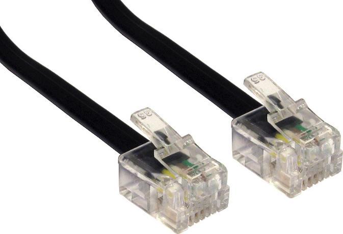 Actual product image Cables Direct CDL 2m RJ11 to RJ11 Modem - Bl