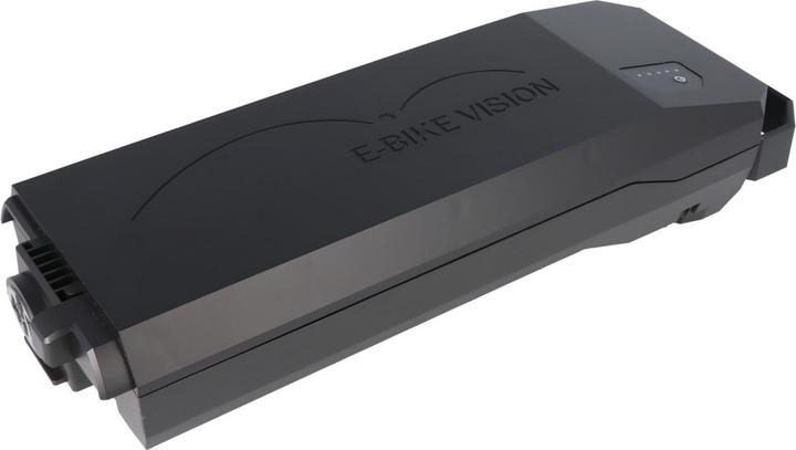 Actual product image E-Bike-Vision E-Bike Gepäckträger Akku lite inkl. Ladegerät Bosch Active und Performance (360 Wh, E-Bike battery)
