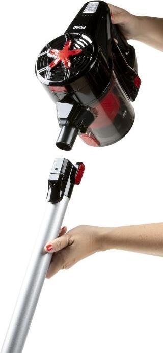 Actual product image Primo PR504SV 3-in-1 Stofzuiger - Steelstofzuiger, Handstofzuiger & Kruimeldief - Zwart/Rood