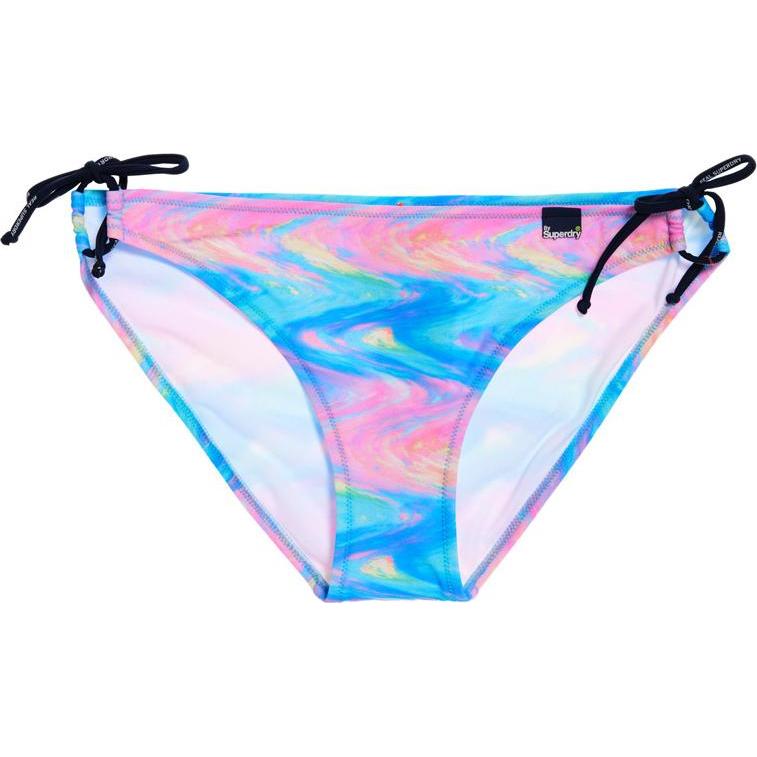 Superdry, Damen, Bikini, schillerndes bikinihöschen mit bändern für en, Rot, (44)