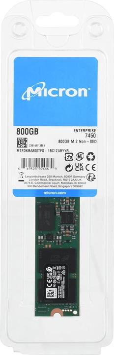 Produktbild Micron 7450 MAX 800GB NVMe M.2 22x80 (800 GB, M.2 2280)