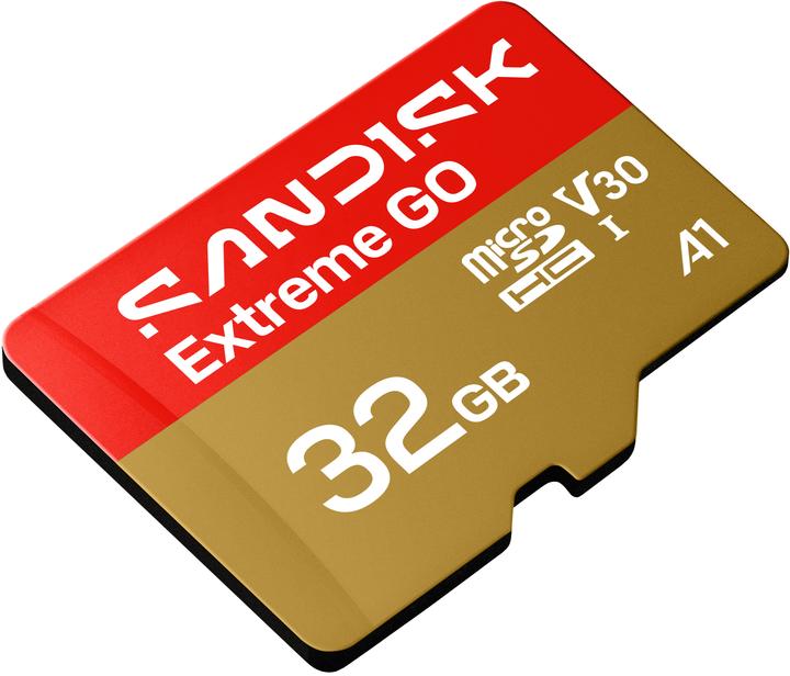Actual product image SANDISK Extreme Go (32 GB, microSDHC, U3, UHS-I)