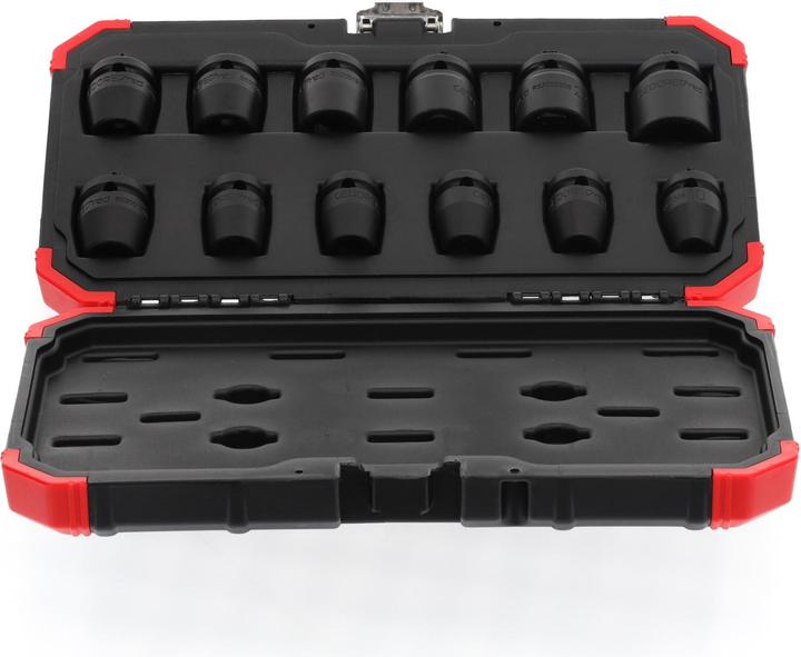 Produktbild Gedore Red red R63003012 Kraftschrauber-Steckschlüssel-Satz 1/2 12-teilig (19 mm, 12 mm, 24 mm, 14 mm, 22 mm, 16 mm, 23 mm, 10  mm, 21 mm, 18 mm, 17 mm, 11 mm, 15 mm, 13 mm, 20 mm)