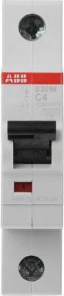 Actual product image ABB Automatic circuit breaker S200 type C 4A 10kA