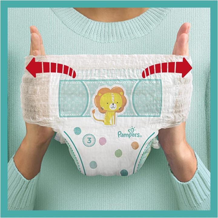 Produktbild Pampers Hosen Windeln-Hosen, 3 Grösse, 62 Windeln, 6kg-11kg (Gr. 3, Tragepack, 62 Stück)