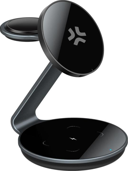 Celly Mag Stand Charge 3in1 Evo Bk (15 W)