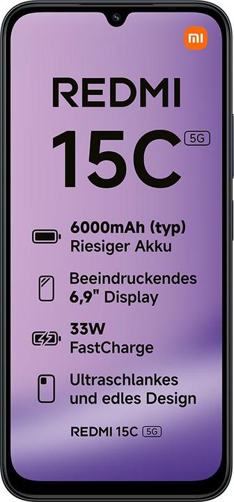 Immagine prodotto Xiaomi Redmi 15C 5G 4+256GB Midnight Black (Midnight Black)