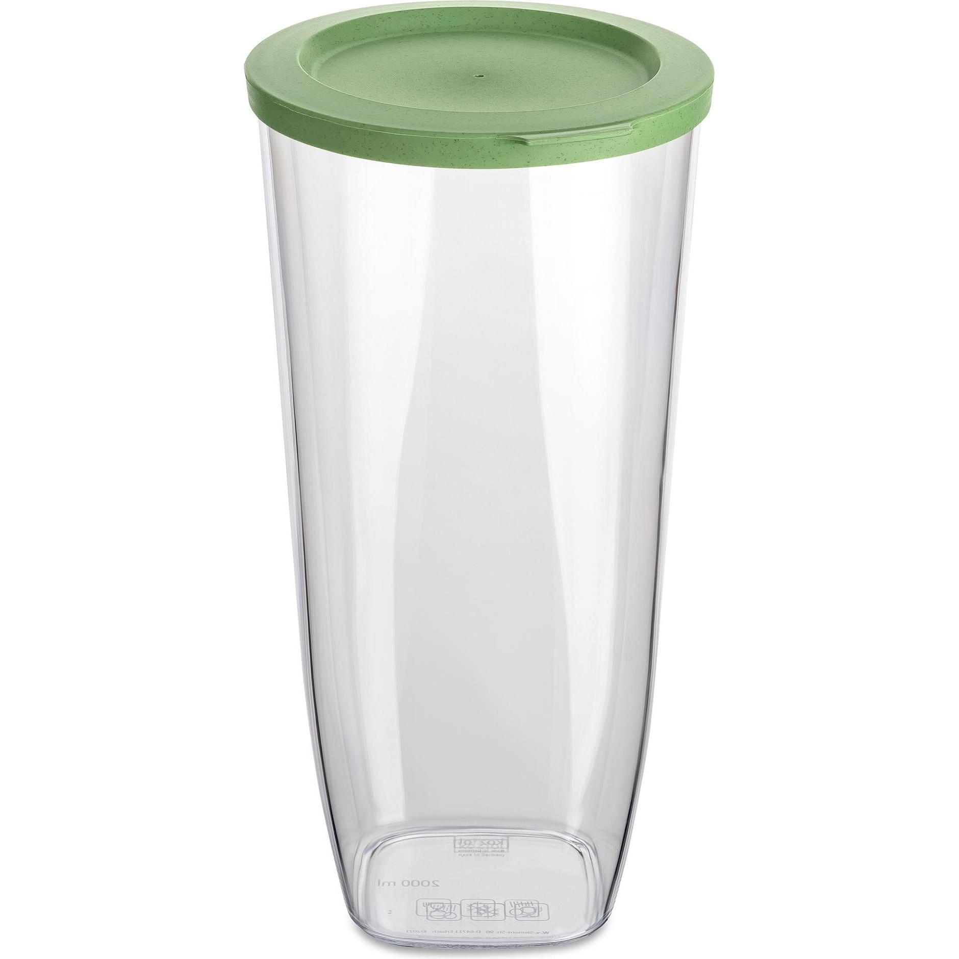 Koziol Vorratsdose Connect Dry L 2 l, Grün, Vorratsbehälter, Grün
