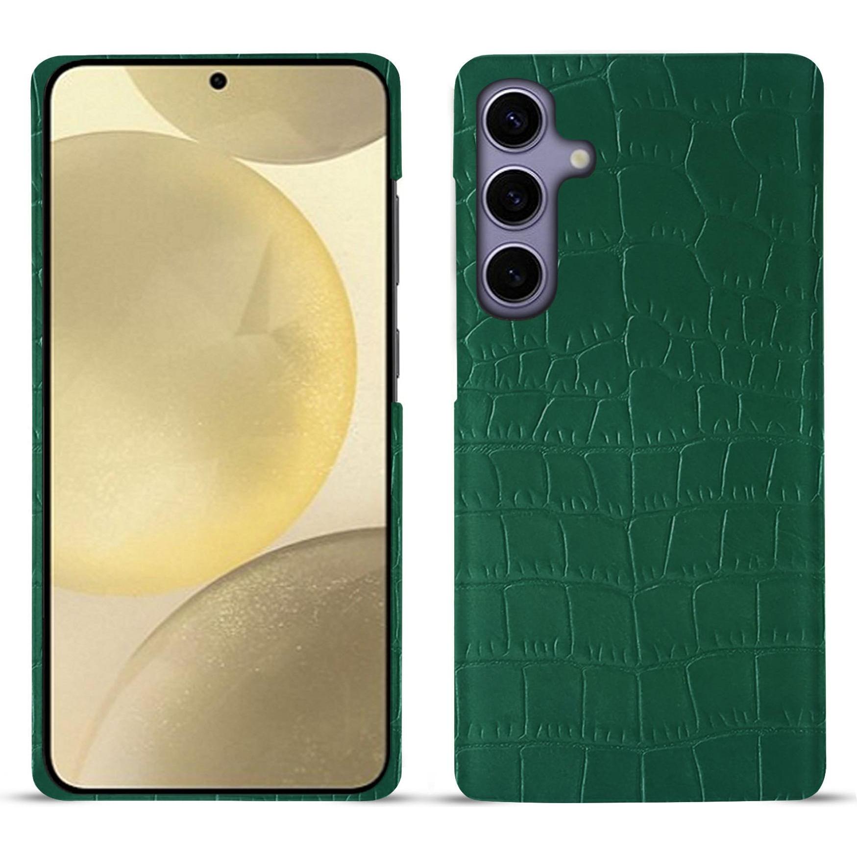 Noreve Lederschutzhülle (Samsung Galaxy S23+, Samsung Galaxy S24+), Smartphone Hülle, Grün